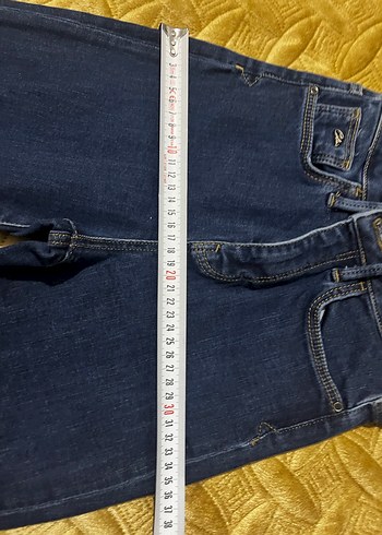 Düğmeli Kadın Denim Jean - Görsel 8