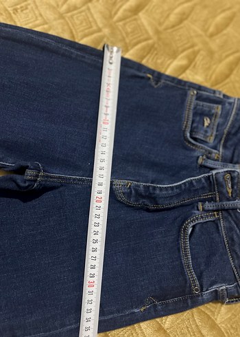 Düğmeli Kadın Denim Jean - Görsel 13