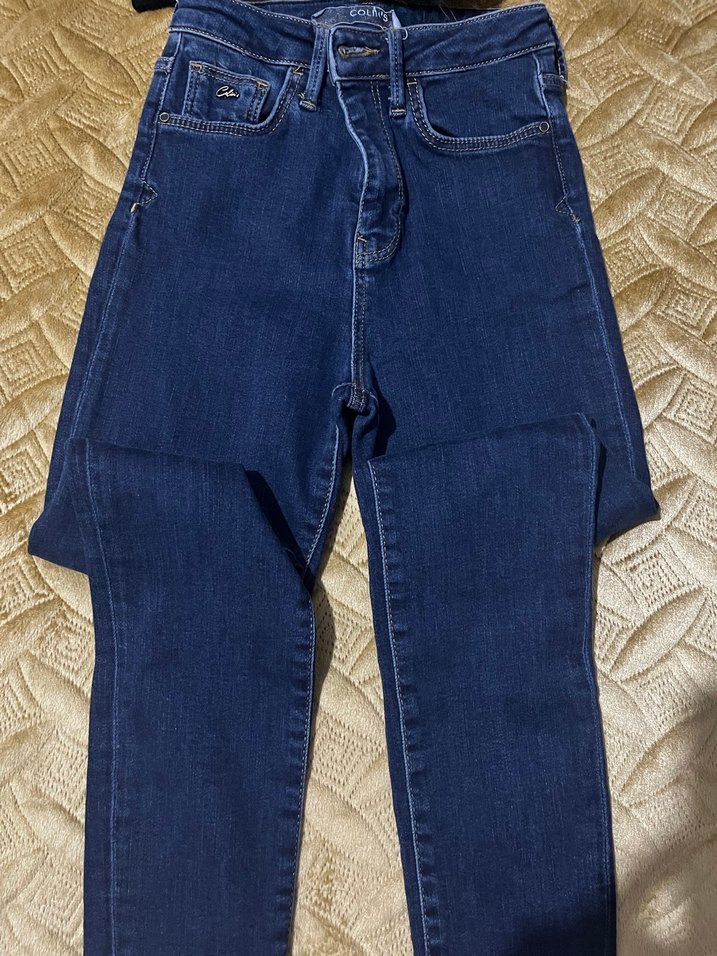 Düğmeli Kadın Denim Jean - Görsel 3