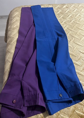 Journey 2 adet Parlak Mor Kadın Kumaş Pantolon - Görsel 13