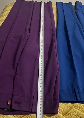 Journey 2 adet Parlak Mor Kadın Kumaş Pantolon - Görsel 2