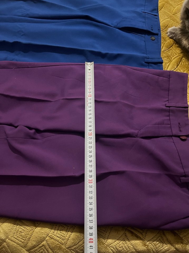 Journey 2 adet Parlak Mor Kadın Kumaş Pantolon - Görsel 3