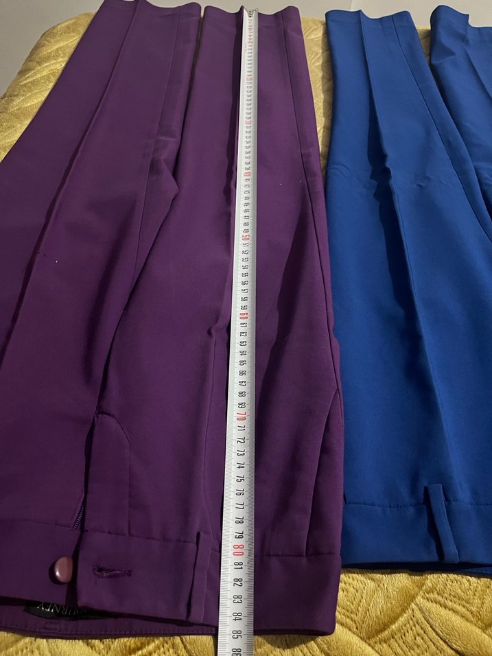 Journey 2 adet Parlak Mor Kadın Kumaş Pantolon - Görsel 2