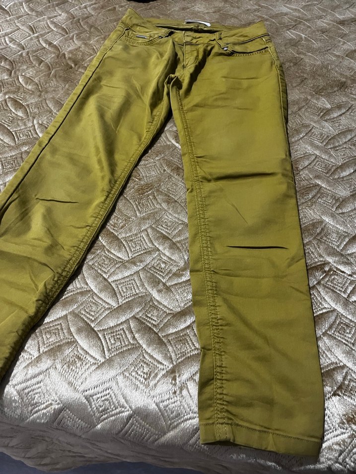 Journey Kadın Haki Düz Kesim Fermuarlı Pantolon - Görsel 4