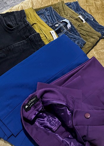 Journey  2adet Çok Renkli Elastik Kumaş Pantolon ayrıntılıbak - Görsel 3