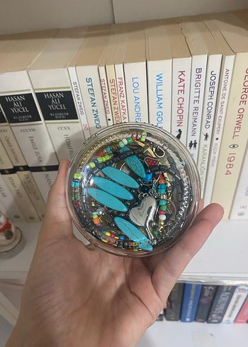 Turkuaz Boncuklu Bohem Kadın Takı Seti - Görsel 3