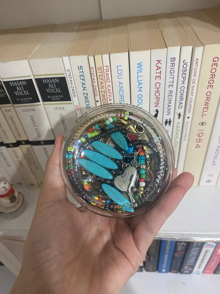 Turkuaz Boncuklu Bohem Kadın Takı Seti - Görsel 3