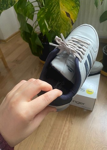 Slazenger Gri Baskılı Beyaz Spor Ayakkabı - Görsel 3