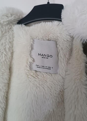 Mango Yakası Kürklü Mango Parka Palto L 