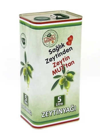 5 Litre Zeytinyağı Teneke Kutuda