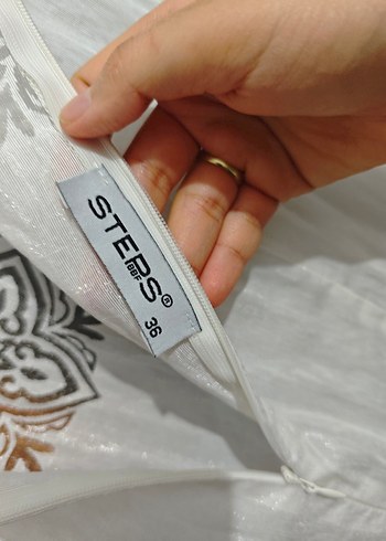 Kolsuz Mini Straplez Elbise - Görsel 5