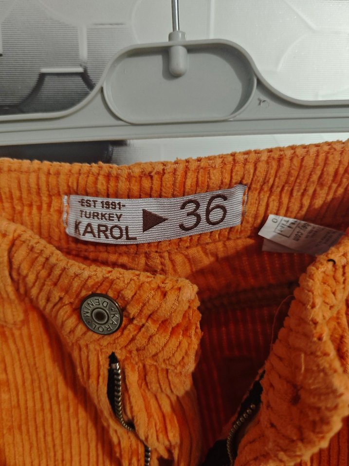 Turuncu Kadın Pantolon - Görsel 3