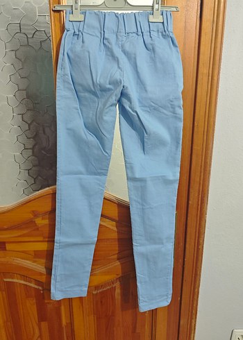 Kemer Detaylı Mavi Kız Çocuk Kot Pantolon - M Beden - Görsel 2