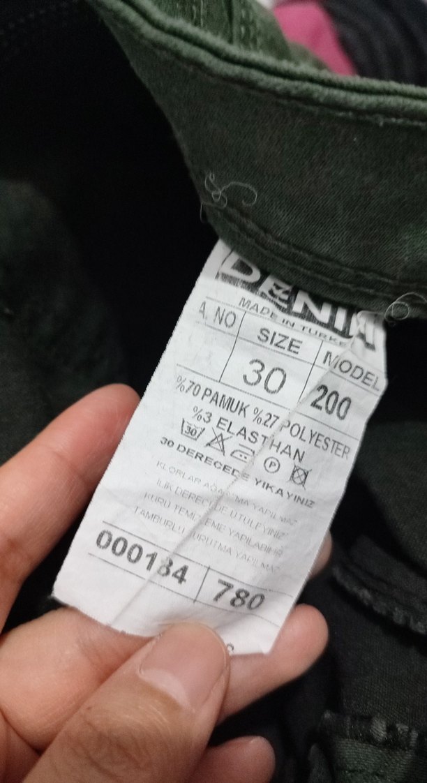 Kadın Kemerli Koyu Yeşil Kumaş Pantolon - Görsel 3