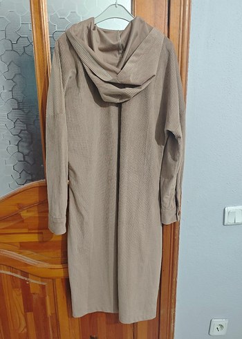 Kadın Keten Uzun Bej Tunik - Görsel 2