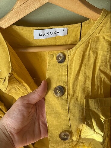 Manuka tunik hardal