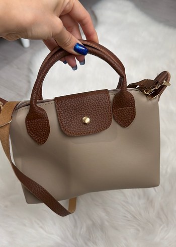 Bej Deri Kadın Çanta Tokalı - Görsel 4