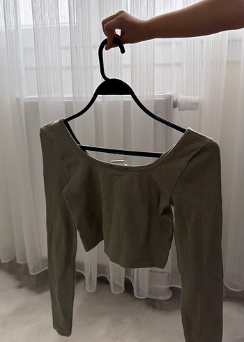 Gri Uzun Kollu Kadın Bluz - Görsel 4