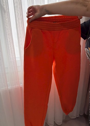 Turuncu Rahat Kadın Eşofman Takımı - Görsel 3