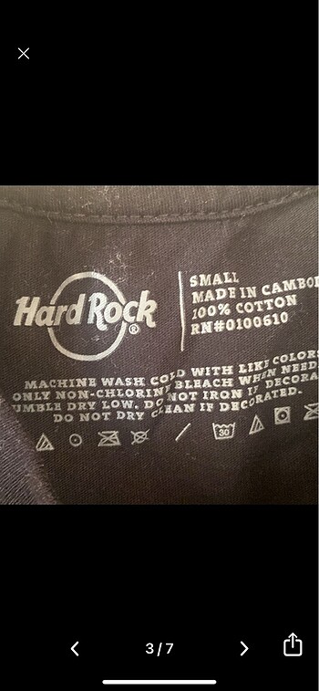 s Beden Hard Rock Amsterdam Tişört