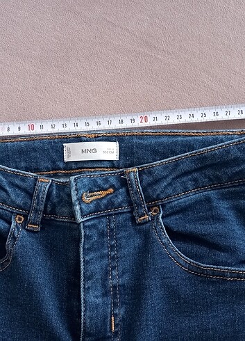 12-13 Yaş Beden mavi Renk Mango kız çocuk pantolonu