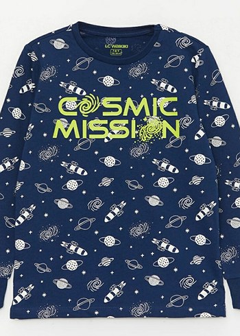 Uzay Temalı Erkek Çocuk Pijama Takımı - Görsel 2