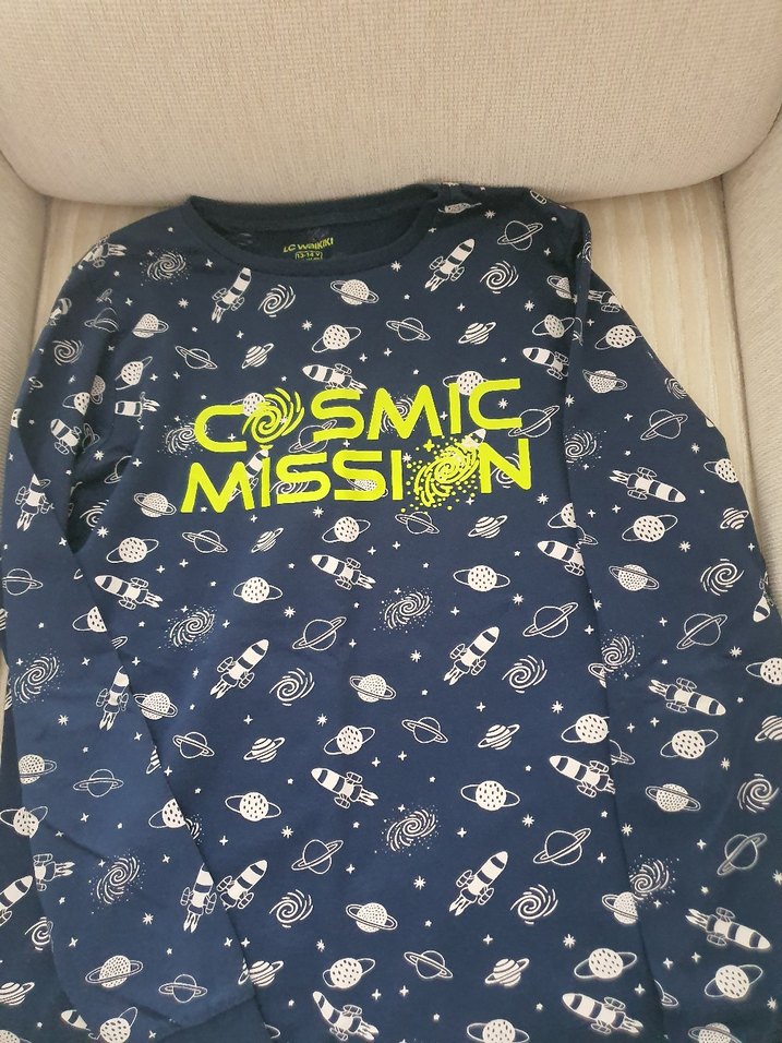 Uzay Temalı Erkek Çocuk Pijama Takımı - Görsel 4