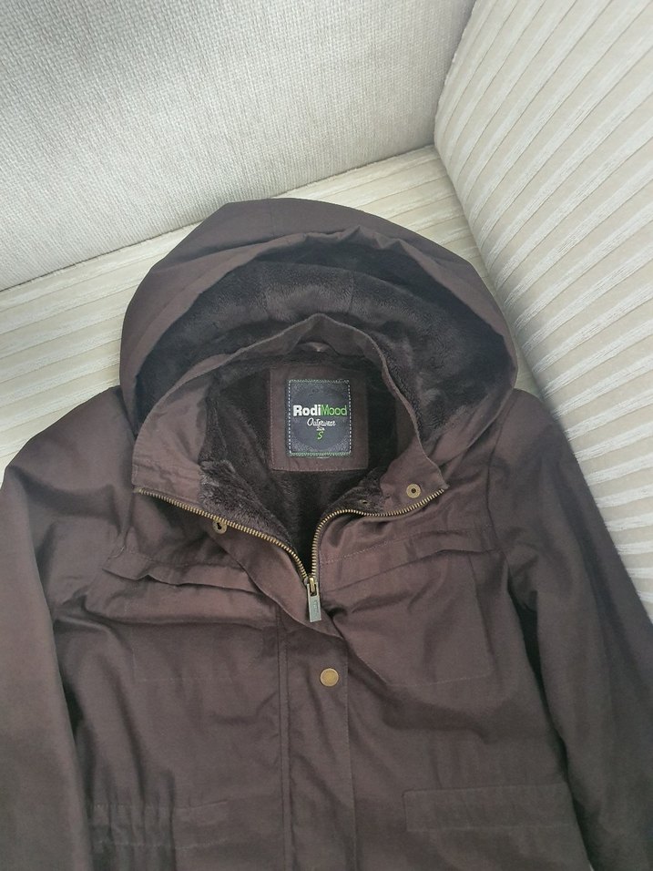 Kahverengi Midi Kadın mont - Görsel 3