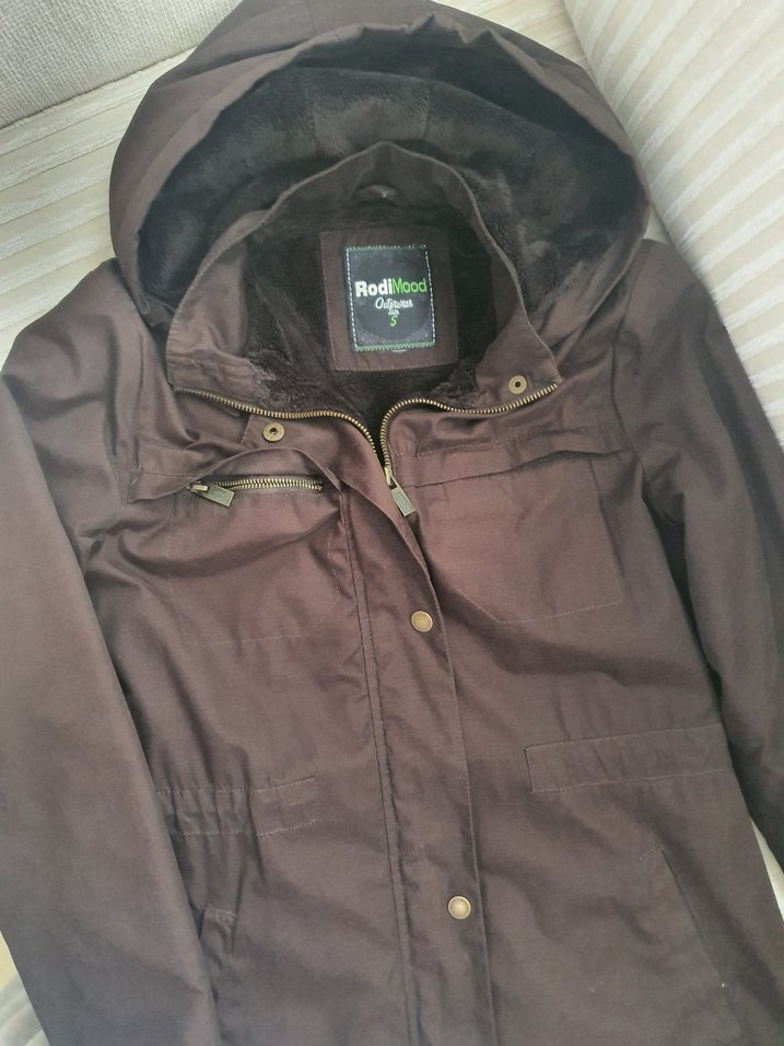 Kahverengi Midi Kadın mont - Görsel 4