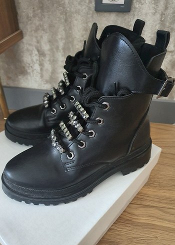 Siyah Deri Bot - Görsel 2