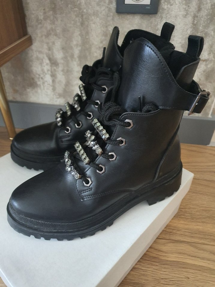 Siyah Deri Bot - Görsel 2