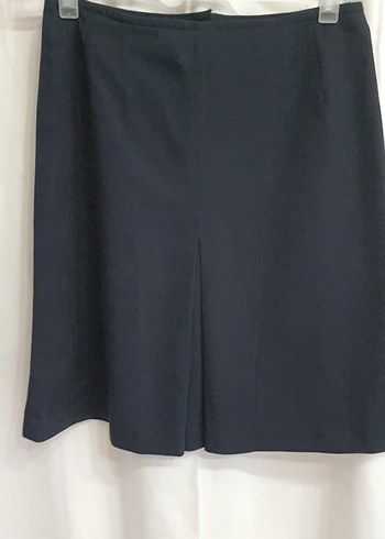Lacivert Midi Piliseli Kadın Etek