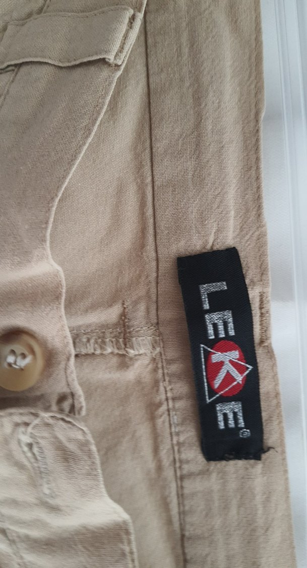 Bej Kadın Keten Rahat Kesim Pantolon - Görsel 4