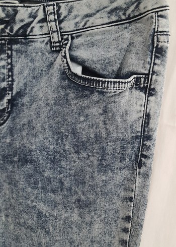 Gri Tie-Dye Desenli Kadın Skinny Jean - Görsel 2