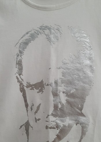 ulu önderimiz ataturk Baskılı Tişört ve  H&M 34 bdn kot etek - Görsel 5