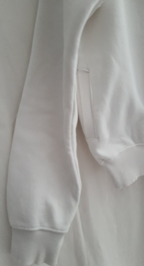 Beyaz Kapüşonlu Mini Sweatshirt - Görsel 5