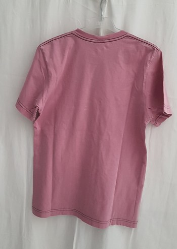 Pembe Baskılı Tişört, Kısa Kollu - Görsel 6