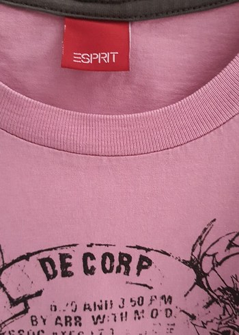 Pembe Baskılı Tişört, Kısa Kollu - Görsel 2