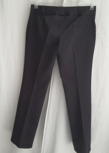 siyah Kadın Kumaş Pantolon Midi Boy - Görsel 5