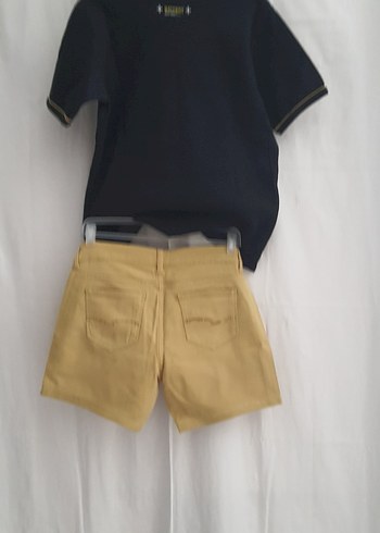 Sarı Denim Şortlu Tişört Takım - Görsel 17