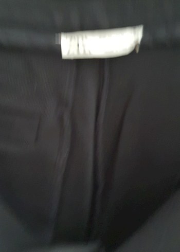 %100 Keten Siyah Bermuda Şort - Görsel 5