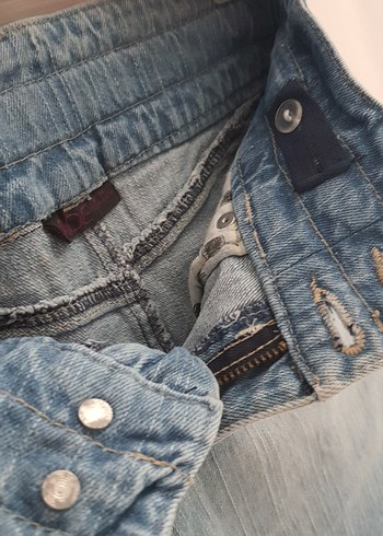 Pembe Batik Desenli tişört veMini Kot Etek - Görsel 8