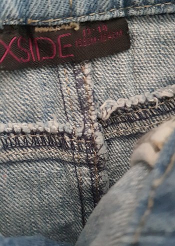 Pembe Batik Desenli tişört veMini Kot Etek - Görsel 9