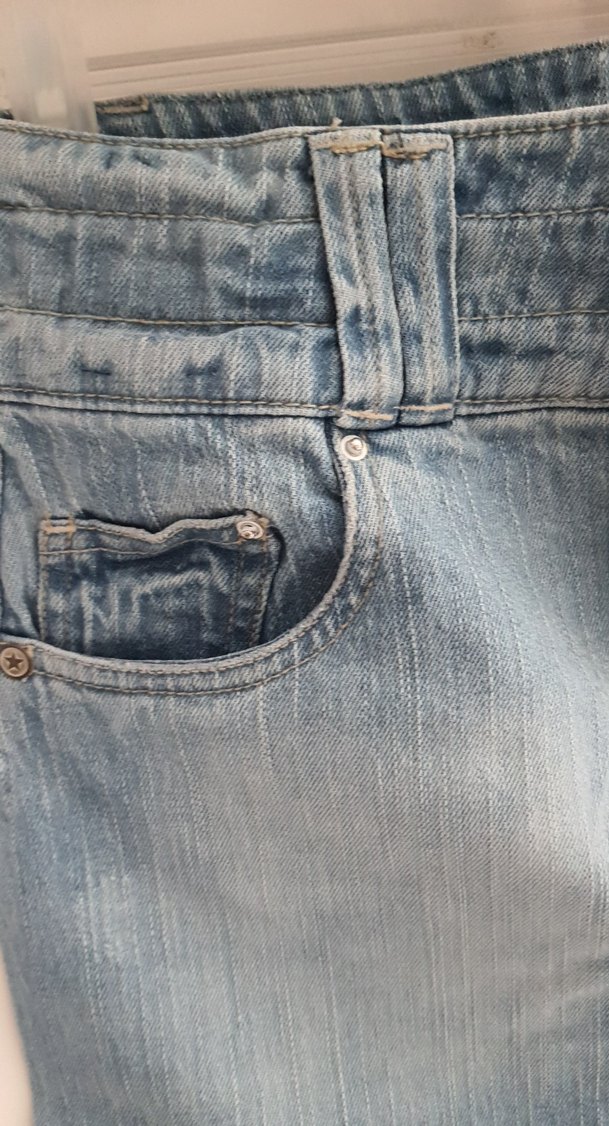 Pembe Batik Desenli  tişört  veMini Kot Etek - Görsel 5