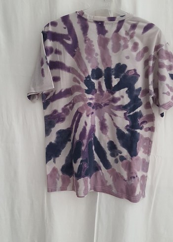 Mor Tie-Dye Desenli Tişört - Görsel 5