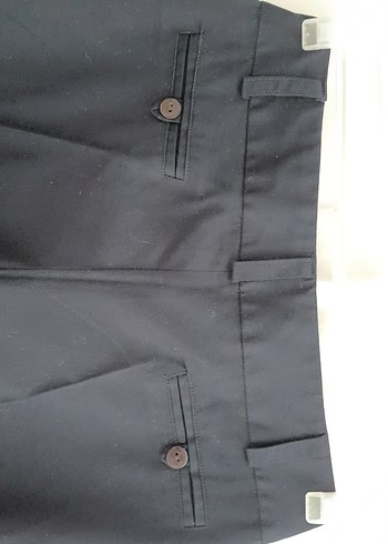 Lacivert Kemerli kadın Pantolon - Görsel 9