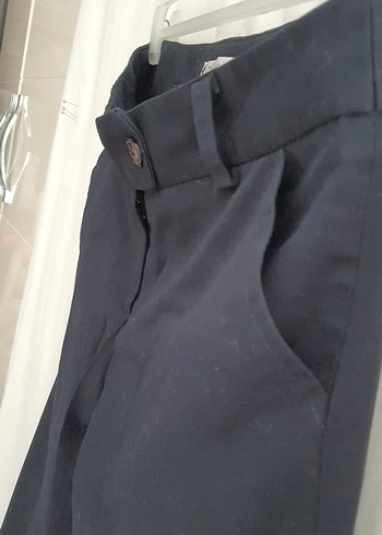 Lacivert Kemerli kadın Pantolon - Görsel 7