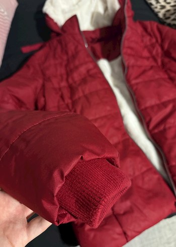 diğer Beden Bordo Kürklü Kadın Kışlık Mont