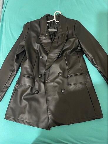 Kadın deri blazer ceket