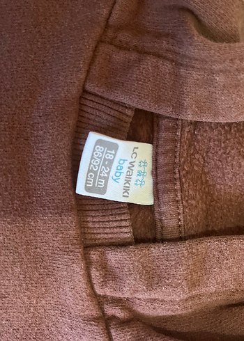 LC Waikiki Kahverengi Kapüşonlu Erkek Çocuk Sweatshirt